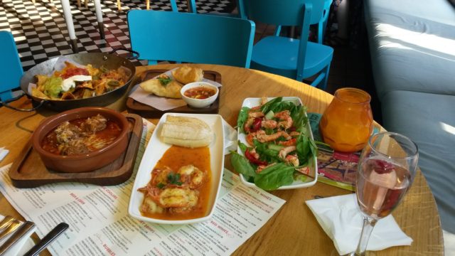 A feast of food from Las Iguanas